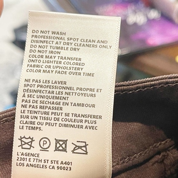 L'agence Super Stretch High Rise Skinny Jeans Java Coated Size 28 NWOT - Picture 11 of 11